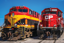 CPKC train rail 260 CPKC